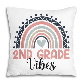 Second Grade Vibes 2Nd Grade Boho Rainbow Teacher Student Pillow - Thegiftio UK