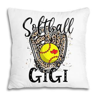 Softball Gigi Leopard Game Day Softball Lover Mothers Day Pillow - Thegiftio UK