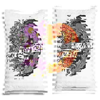 Sorta Sweet Sorta Spooky Flower Pumpkin Mental Health Pillow - Thegiftio UK