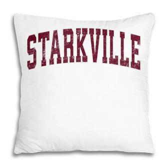 Starkville Mississippi Ms Vintage Athletic Sports Pillow - Thegiftio UK