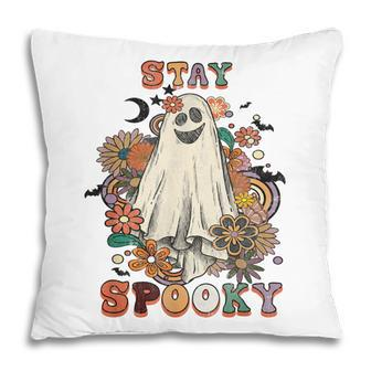 Stay Spooky Retro Vintage Ghost Halloween Pillow - Thegiftio UK