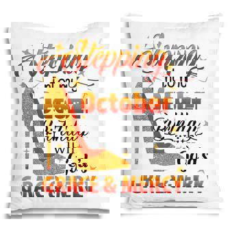 Stepping Into My October Birthday With Gods Grace And Mercy Pillow - Thegiftio