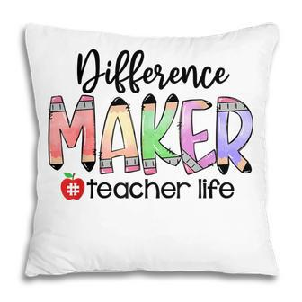 Teacher Life With Boho Difference Maker Pillow - Thegiftio UK