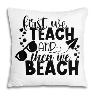 The Beach Teacher Off Duty On Break Summer Holidays Womens Pillow - Thegiftio UK