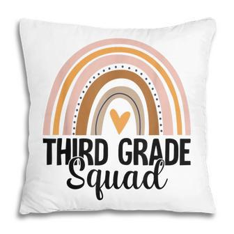 Third Grade Squad Back To School 3Rd Grade Rainbow Teacher Pillow - Thegiftio UK