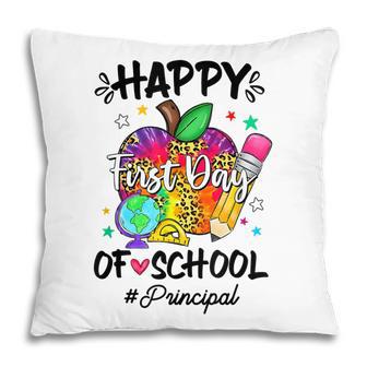Tie Dye Leopard Happy First Day Of School Principal Pillow - Thegiftio UK