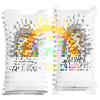 We Are Hungry For Learning Rainbow Caterpillar Teacher Gifts Pillow - Thegiftio