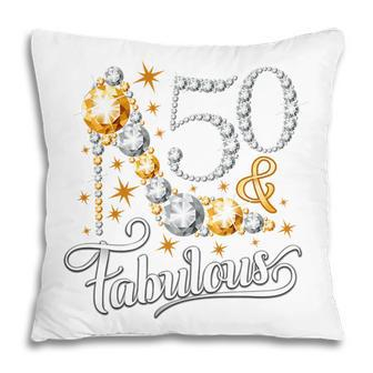 Womens 50 Years Old Gifts 50 & Fabulous Since 1972 50Th Birthday V5 Pillow - Thegiftio UK