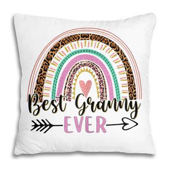 Womens Best Granny Ever Rainbow Funny Mothers Day Gift Pillow - Thegiftio UK