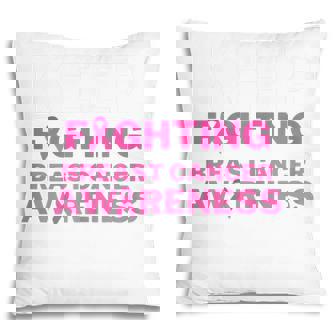 Womens Keep Fighting Breast Cancer Awareness Pillow - Thegiftio UK