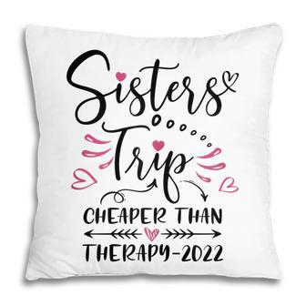 Womens Sisters Road Trip 2022 Weekend Family Vacation Girls Trip Pillow - Thegiftio UK