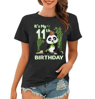 11Th Birthday Gifts 11 Years Old Party Animal Panda Lover Women T-shirt - Thegiftio UK