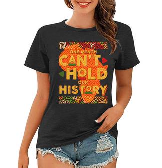 One Month Cant Hold Our History African Colors Graphic Design Printed Casual Daily Basic Women T-shirt