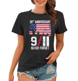 20Th Anniversary Never Forget 911 September 11Th Tshirt Women T-shirt - Monsterry CA