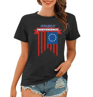 4Th Of July Independence American Flag Women T-shirt - Monsterry