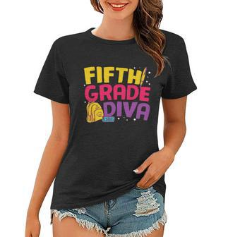 5Th Grade Diva First Day Of School Back To School Women T-shirt - Monsterry