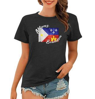 Allons Brandon Louisiana Acadiana Flag Lafayette Women T-shirt - Thegiftio UK