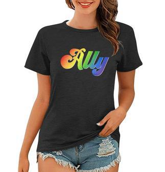 Ally Lgbt Support Tshirt Women T-shirt - Monsterry
