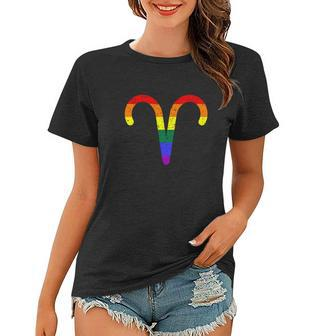 Aries Lgbt Aries Lgbt Pride Aries Lgbt Outfit Gift Women T-shirt - Monsterry