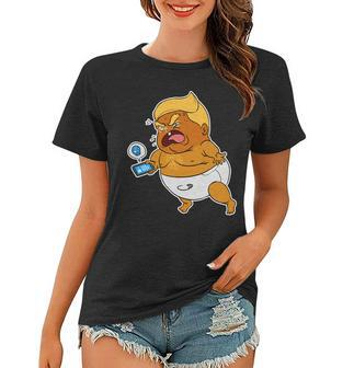 Baby Trump Crying Tweet Tshirt Women T-shirt - Monsterry UK