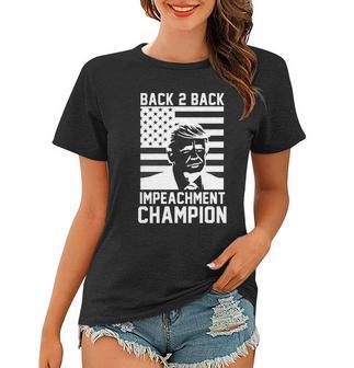 Back 2 Back Impeachment Champion Tshirt Women T-shirt - Monsterry UK