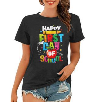 Back To School Teachers Kids Child Happy First Day Of School Women T-shirt - Seseable