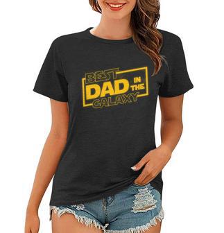 Best Dad In The Galaxy Movie Parody Logo Tshirt Women T-shirt - Monsterry DE