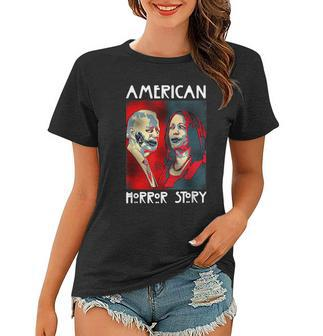 Biden Harriss Horror American Zombie Story Halloween Graphic Design Printed Casual Daily Basic V2 Women T-shirt - Thegiftio UK