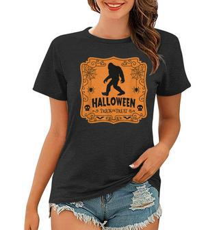 Bigfoot Halloween Costume Trick Or Treat Sasquatch Women T-shirt - Seseable