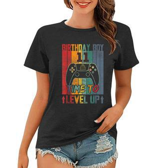 Birthday Boy 11 Time To Level Up 11 Birthday 11 Year Old Cool Gift Women T-shirt - Monsterry DE