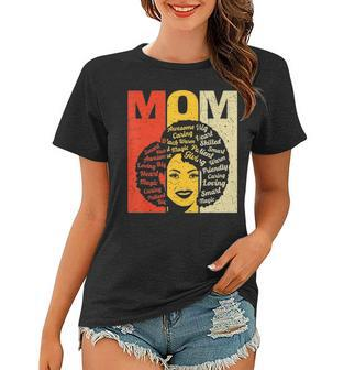 Black Mother Afro Natural Hair Melanin Pride Mom Mothers Day Women T-shirt - Thegiftio UK