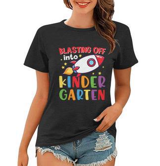 Blasting Off Into Pre Kindergarten Space Graphic Tees For Kids Women T-shirt - Monsterry DE