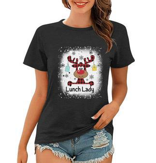 Bleached Principal Squad Reindeer Christmas Principal Pajama Gift Women T-shirt - Monsterry