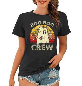 Boo Boo Crew Nurse Funny Ghost Halloween Nurse V3 Women T-shirt - Seseable