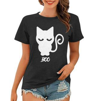 Boo Cat Funny Halloween Quote V2 Women T-shirt - Thegiftio UK