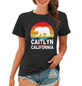 Caitlyn For California Retro Cali Bear Women T-shirt - Monsterry DE