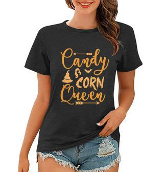 Candy Corn Queen Halloween Quote V2 Women T-shirt - Monsterry AU