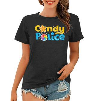 Candy Police Cute Funny Trick Or Treat Halloween Costume Women T-shirt - Seseable