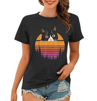 Cat Retro Style Kitten Retro Style Black Cat V2 Women T-shirt - Thegiftio UK