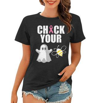Check Your Boobies Breast Cancer Halloween V2 Women T-shirt - Thegiftio UK