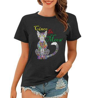 Cinco De Meow Funny Mexican Cat Women T-shirt - Monsterry