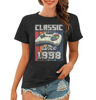 Classic 1998 24Th Birthday Retro Video Game Controller Gamer Women T-shirt - Seseable