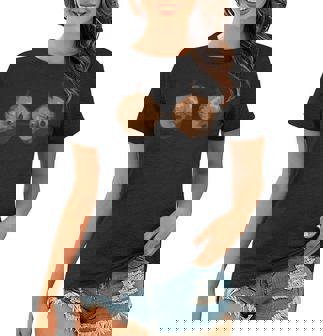 Coconut Summer Coconuts Bra Funny Halloween Summer Women T-shirt - Thegiftio