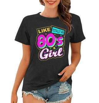 Cool 80S Girl Retro Fashion Throwback Culture Party Lover Women T-shirt - Seseable