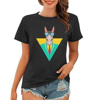 Cool Business Donkey With Sunglasses And Suit Fun Gift Women T-shirt - Monsterry AU