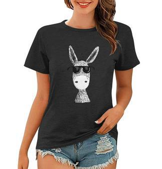 Cool Donkey With Sunglasses Cool Gift Women T-shirt - Monsterry DE