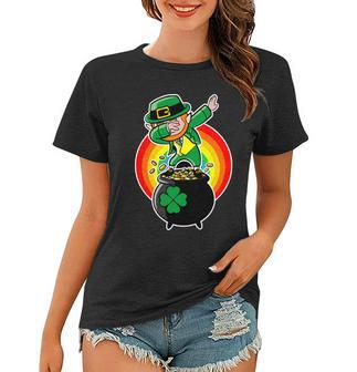Dabbing Leprechaun Funny Irish Dab St Patricks Day Tshirt Women T-shirt - Monsterry DE