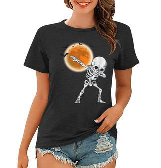 Dabbing Skeleton Dancing Funny Halloween Costume Boys Men Women T-shirt - Seseable