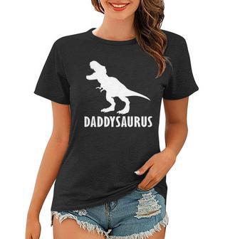 Daddysaurus Daddy Dinosaur Tshirt Women T-shirt - Monsterry