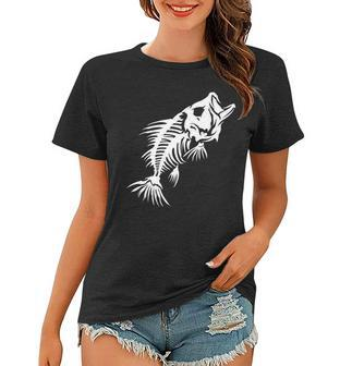 Dead Fish Skeleton X-Ray Tshirt Women T-shirt - Monsterry